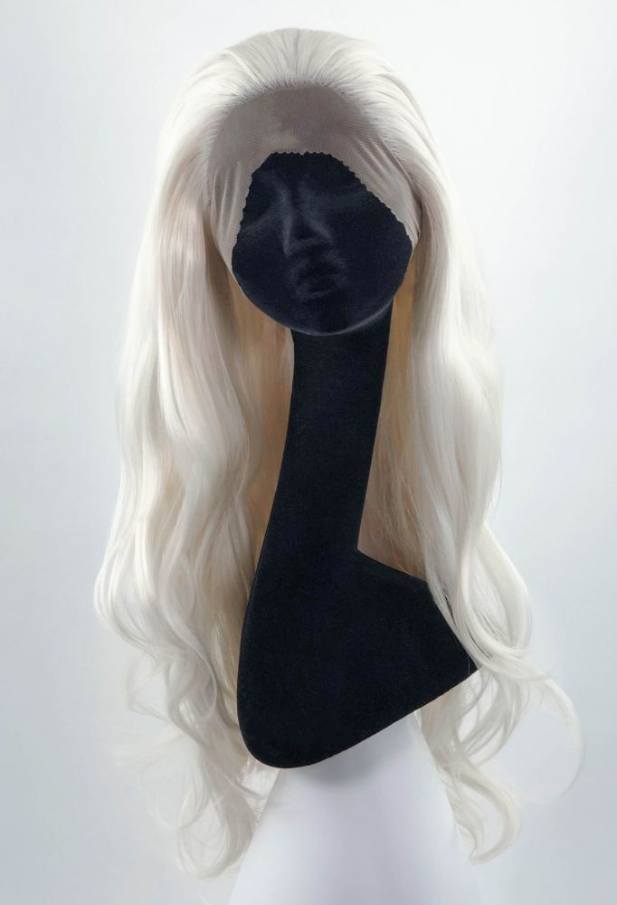 White Blonde Lace offers Front Wig