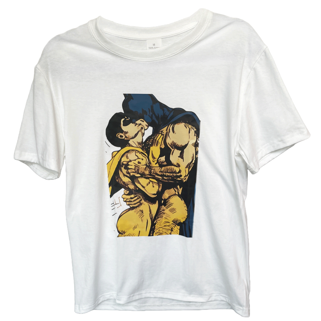 Batman and Robin Kissing Gay T-Shirt