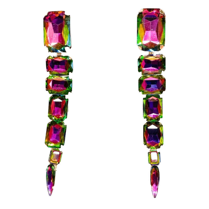 A/B Crystal Dangle Earrings