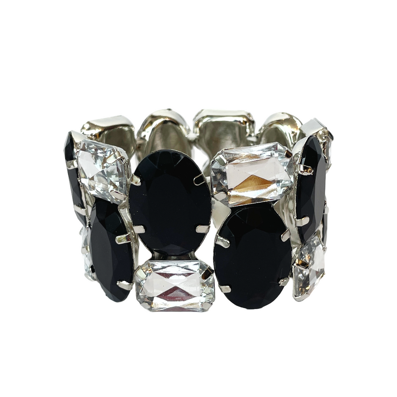 Black and Crystal Bracelet