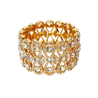 Gold and Crystal Bracelet