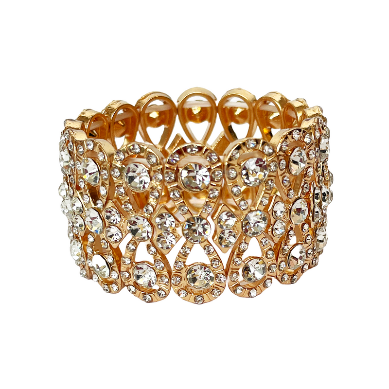 Gold and Crystal Bracelet