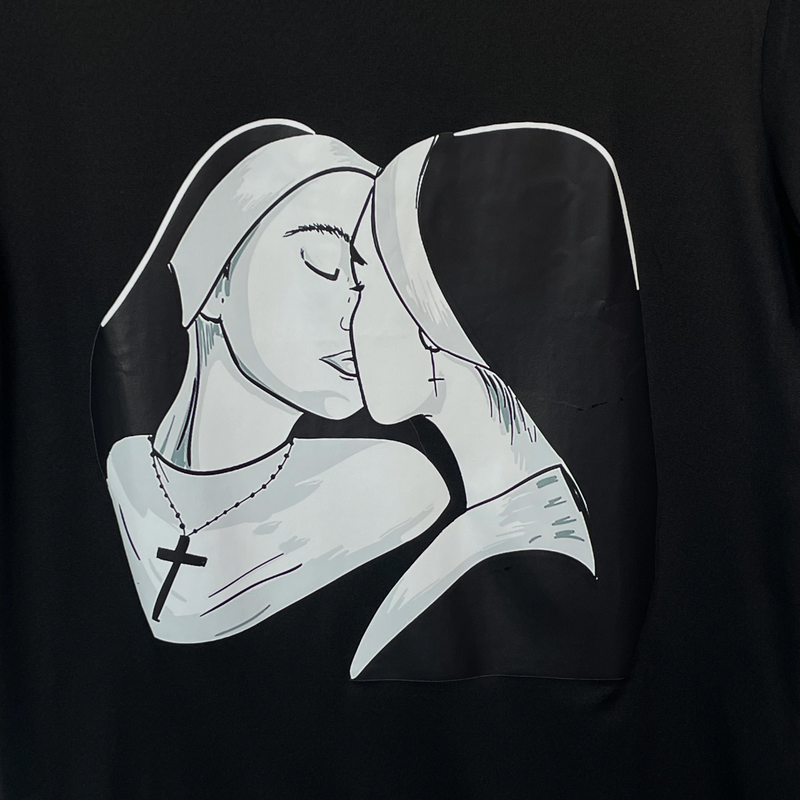 Lesbian Nuns Kissing T-Shirt