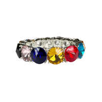 Multicoloured Crystal Bracelet